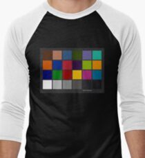 Color Checker Chart Men's Baseball ¾ T-Shirt