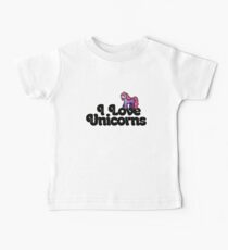 ich liebe Einhörner Baby T-Shirt