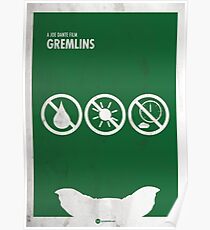 Gremlins Minimal Film Poster Poster