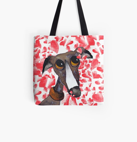 GREYHOUND g262 All Over Print Tote Bag