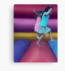 Flying girls... Canvas Print