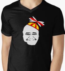 Kamekona's Helicopter Tours - Head & Hat Men's V-Neck T-Shirt