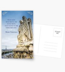 Merry Christmas from a Parisian Angel from on High Postcards