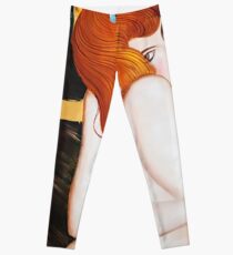 Red Head Temptress, 1902... Jugendstil Art Leggings