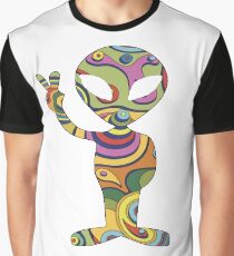 Peace Alien Graphic T-Shirt