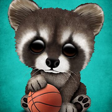 Cheetah Cub Playing With Basketball | Sticker