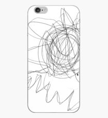 #lineart #flower #blackandwhite #plant #artwork #illustration #chalkout #vector #design #art #abstract #sketch #decoration #pattern #outline #shape #drawingartproduct #inarow #square iPhone Case