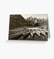 Canoes Greeting Card