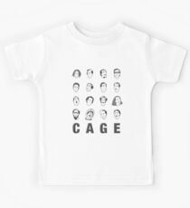 Die vielen Gesichter von Nicolas Cage Kinder T-Shirt