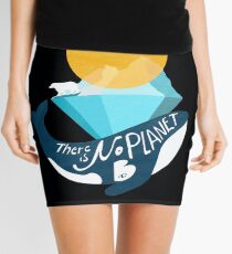 Arctic polar bear whale and nature conservation illustration Mini Skirt
