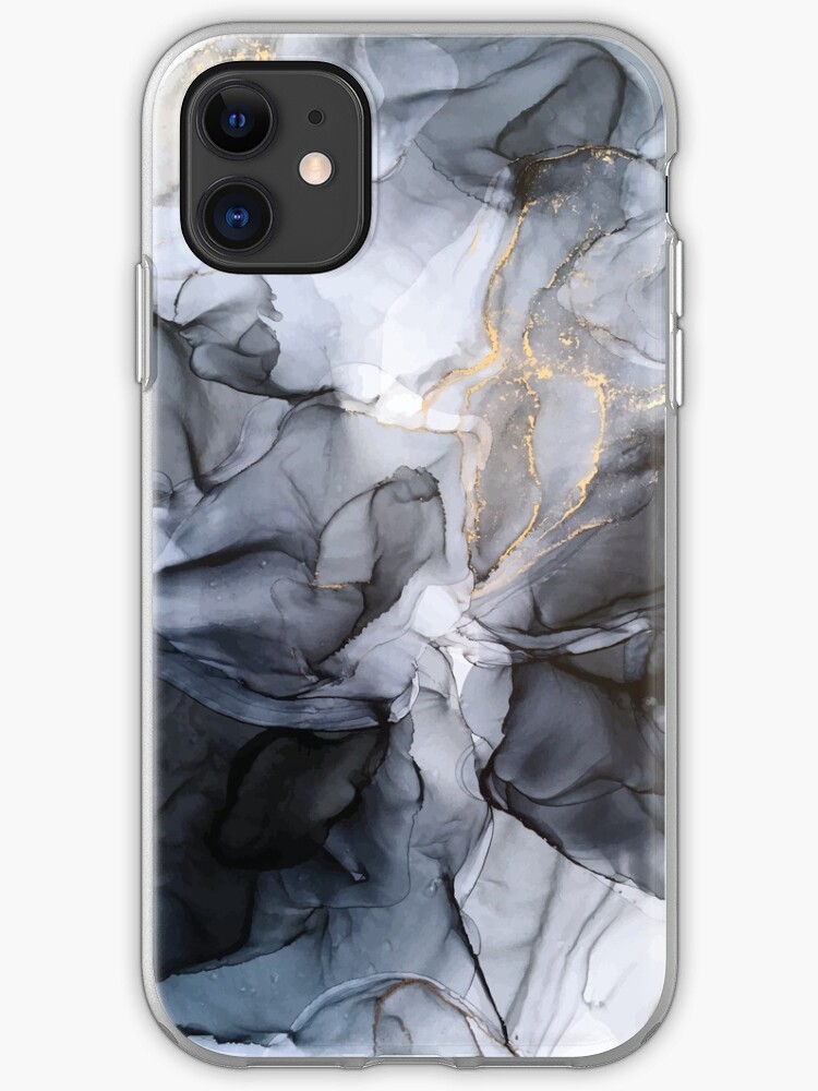 Blush and Payne's Grey Flowing Abstract Painting iphone 11 case Blush and Payne's Grey Flowing Abstract Painting iphone 11 case