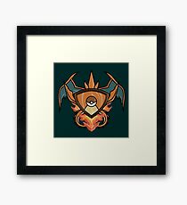 Charizard pokemon shienld Framed Print
