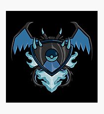 pokemon charizard x shield Photographic Print