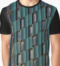 Turquoise & Blue Tower Block Graphic T-Shirt
