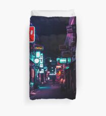 Late Night in Shinjuku's Golden Gai Duvet Cover