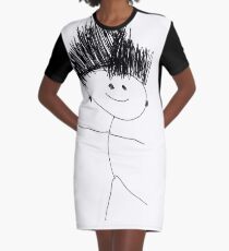 #face #lineart #blackandwhite #facialexpression #head #eye #sketch #plant #monochrome #illustration #art #tree #nature #chalkout #abstract #design #leaf #vertical #blackcolor #drawingartproduct Graphic T-Shirt Dress