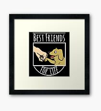 Golden Retriever Best Friends For Life Framed Print