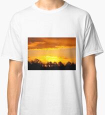 A Flock of Geese in A Golden Sky Classic T-Shirt
