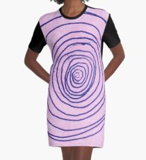 #illustration #pattern #abstract #chalkout #design #art #vector #spiral #symbol #shape #scribble #circle #nopeople #inarow #textured #oldfashioned #retrostyle #square Graphic T-Shirt Dress