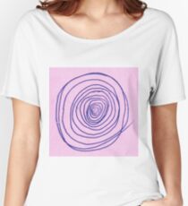 #illustration #pattern #abstract #chalkout #design #art #vector #spiral #symbol #shape #scribble #circle #nopeople #inarow #textured #oldfashioned #retrostyle #square Women's Relaxed Fit T-Shirt