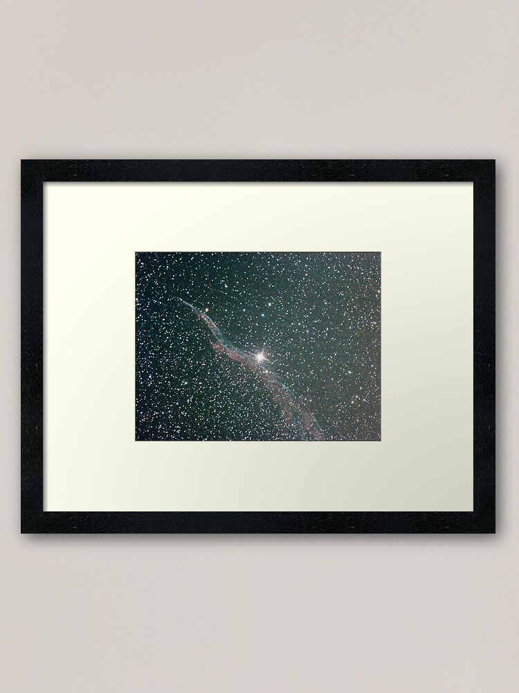 Alternate view of witches broom nebula NGC6960 Framed Art Print
