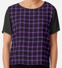 Colors to Love, Black, Violent Violet, Black Currant Chiffon Top