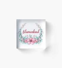 Cool flower child shirt Acrylic Block