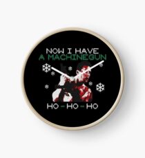 UGLY CHRISTMAS DIE HARD Clock