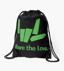 Share The Love Trending Apparel Drawstring Bag
