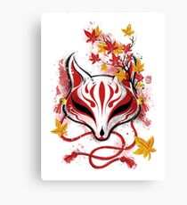 Autumn Kitsune Canvas Print
