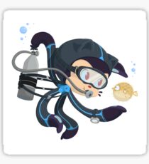 Scubatocat - Scuba Diver Octocat Sticker