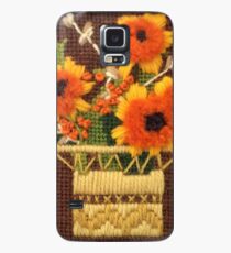 Mother's Day Card Embroidered Basket of Flowers Case/Skin for Samsung Galaxy
