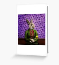 Miss Bunny Lapin in Repose Greeting Card