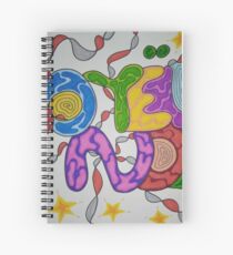 Merry Christmas style tags Spiral Notebook