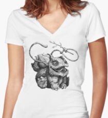 Leech Seed Women's Fitted V-Neck T-Shirt