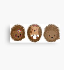 Cute Whimsical Hedgehog Pictures Metal Print