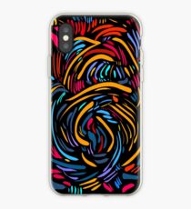Flowing color swirls iPhone Case