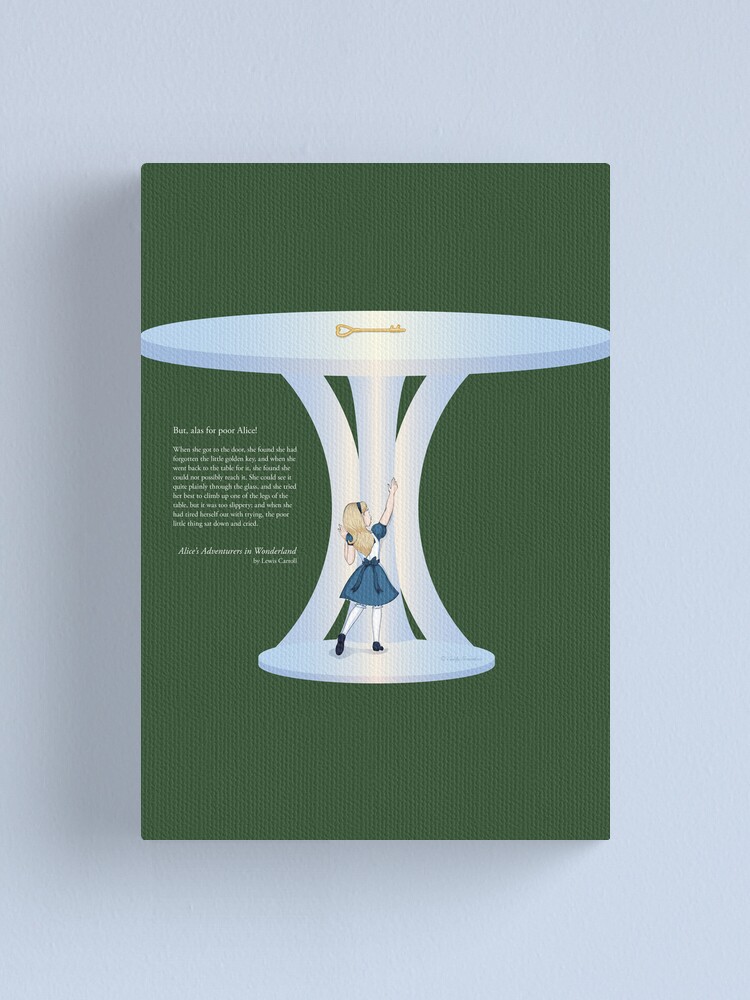 Alternate view of Alice Reaching for the Golden Key Canvas Print