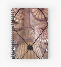 The Blue Mosque Interior Enlightened Spiral Notebook