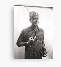 Anthony Bourdain Mittelfinger Leinwanddruck