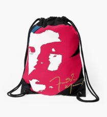 Freddie Mercury x Aladdin Sane abstract art Drawstring Bag