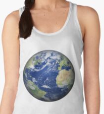 #map #sphere #environment #cartography #atmosphere #hemisphere #pollution #longitude #space #colorimage #planetspace #astronomy #360degreeview #wide #continentgeographicarea #physicalgeography Women's Tank Top