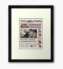 Chancellor on Brink - HD Reproduction Framed Print