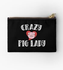 Crazy Pig lady Studio Pouch