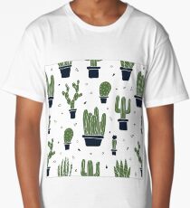 Cactus Pattern Long T-Shirt