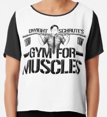Dwight Schrute's Gym für Muskeln Chiffontop