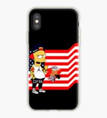 Cartoon and Flag iPhone Case
