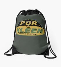 PŪR & KLEEN - water company Drawstring Bag