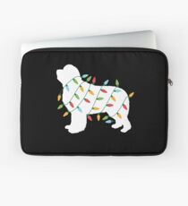 Christmas Lights Newfoundland T Shirt Gifts for Dog Lovers Laptop Sleeve
