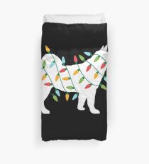 Christmas Lights Shiba Inu T Shirt Cute Gifts for Dog Lovers Duvet Cover